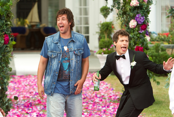 Donny Berger (Adam Sandler) and Todd Peterson (Andy Samberg) in Columbia Pictures' comedy THAT'S MY BOY. Donny Berger (Adam Sandler) and Todd Peterson (Andy Samberg) in Columbia Pictures' comedy THAT'S MY BOY.