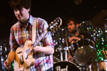 Ezra Koenig of Vampire Weekend on night two of 106.7 KROQ FM's Almost Acoustic Christmas 2009 at the Gibson Amphitheatre at Universal CityWalk on December 13, 2009 in Los Angeles, California.