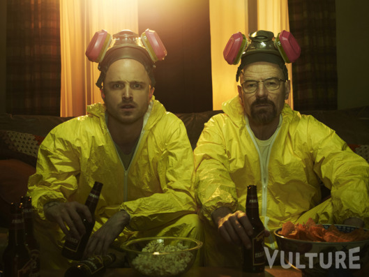 Jesse Pinkman (Aaron Paul) and Walter White (Bryan Cranston) - Breaking Bad