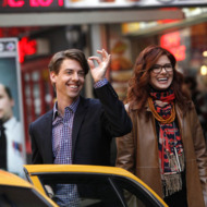 SMASH -- Pilot -- Pictured: (l-r) Christian Borle as Tom Levitt, Debra Messing as Julia Houston-- Photo by: Will Hart/NBC SMASH -- Pilot -- Pictured: (l-r) Christian Borle as Tom Levitt, Debra Messing as Julia Houston-- Photo by: Will Hart/NBC