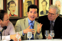 NEW YORK, NY - APRIL 15: Actress Jim Belushi, John Leguizamo and John Larroquette at the Drama Desk Panel Discussion: "Film and TV Stars on New York Stage" at Sardi's on April 15, 2011 in New York City. (Photo by Jemal Countess/Getty Images) *** Local Caption *** Jim Belushi;John Leguizamo;John Larroquette
