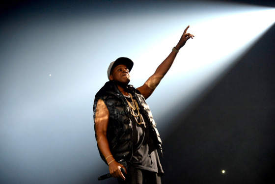 NEW YORK, NY - SEPTEMBER 28: Jay-Z performs at Barclays Center of Brooklyn on September 28, 2012 in New York City. (Photo by Kevin Mazur/WireImage) NEW YORK, NY - SEPTEMBER 28: Jay-Z performs at Barclays Center of Brooklyn on September 28, 2012 in New York City. (Photo by Kevin Mazur/WireImage)