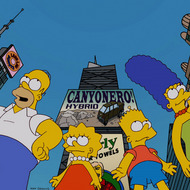 THE SIMPSONS: The Simpsons travel to the Big Apple in the "Moonshine River" season premiere episode of THE SIMPSONS airing Sunday, Sept. 30 (8:00-8:30 PM ET/PT) on FOX. THE SIMPSONS: The Simpsons travel to the Big Apple in the "Moonshine River" season premiere episode of THE SIMPSONS airing Sunday, Sept. 30 (8:00-8:30 PM ET/PT) on FOX.
