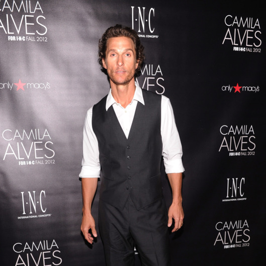 Actor Matthew McConaughey attends INC International Concepts Unveils Camila Alves As Brand Ambassador on July 26, 2012 in New York City.