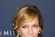 Actress Uma Thurman poses backstage at the Tommy Hilfiger Womens Fall 2012 fashion show during Mercedes-Benz Fashion Week at Park Avenue Armory on February 12, 2012 in New York City.NEW YORK, NY - FEBRUARY 12: Actress Uma Thurman poses backstage at the Tommy Hilfiger Womens Fall 2012 fashion show during Mercedes-Benz Fashion Week at Park Avenue Armory on February 12, 2012 in New York City. (Photo by Jamie McCarthy/Getty Images for Mercedes-Benz Fashion Week)
