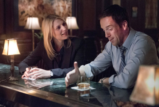Claire Danes as Carrie Mathison and Damian Lewis as Nicholas "Nick" Brody in Homeland (Season 2, episode 4). Claire Danes as Carrie Mathison and Damian Lewis as Nicholas "Nick" Brody in Homeland (Season 2, episode 4).