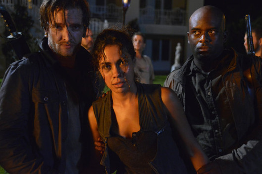 REVOLUTION -- "Sex and Drugs" Episode 106 -- Pictured: Daniella Alonso as Nora .