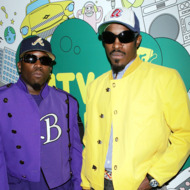 (U.S. TABS OUT) Actor/rappers Antwan A. (Big Boi) Patton (L) and Andre (Andre 3000) Benjamin of Outkast pose backstage during MTV's Total Request Live at the MTV Times Square Studios on August 22, 2006 in New York City. (U.S. TABS OUT) Actor/rappers Antwan A. (Big Boi) Patton (L) and Andre (Andre 3000) Benjamin of Outkast pose backstage during MTV's Total Request Live at the MTV Times Square Studios on August 22, 2006 in New York City.