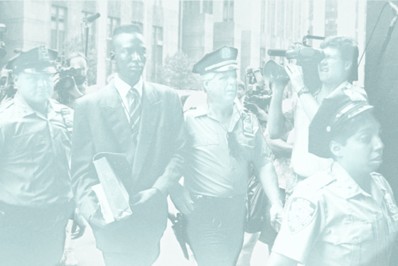 UNITED STATES - AUGUST 18: Accused rapist Yusef Salaam is escorted by police. (Photo by Clarence Davis/NY Daily News Archive via Getty Images) UNITED STATES - AUGUST 18: Accused rapist Yusef Salaam is escorted by police. (Photo by Clarence Davis/NY Daily News Archive via Getty Images)