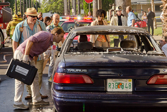 Michael C. Hall as Dexter Morgan, David Zayas as Angel Batista , C.S. Lee as Vince Masuka and Dana L. Wilson as Detective Angie Miller (Season 7, episode 9) Michael C. Hall as Dexter Morgan, David Zayas as Angel Batista , C.S. Lee as Vince Masuka and Dana L. Wilson as Detective Angie Miller (Season 7, episode 9)