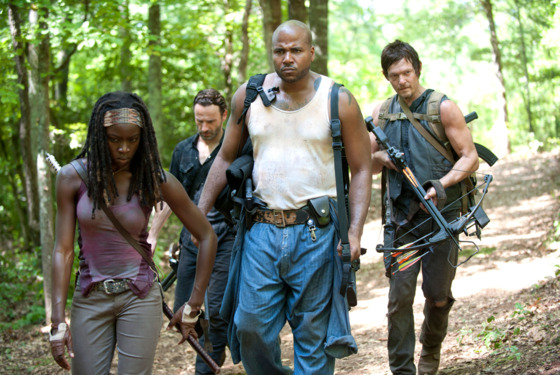 Michonne (Danai Gurira), Rick Grimes (Andrew Lincoln), Oscar (Vincent Ward) and Daryl Dixon (Norman Reedus) - The Walking Dead - Season 3, Episode 7 Michonne (Danai Gurira), Rick Grimes (Andrew Lincoln), Oscar (Vincent Ward) and Daryl Dixon (Norman Reedus) - The Walking Dead - Season 3, Episode 7