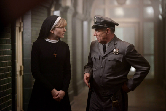 AMERICAN HORROR STORY Dark Cousin -- Episode 207 (Airs Wednesday, November 28, 10:00 pm e/p) -- Pictured: (L-R) Lily Rabe as Sister Mary Eunice, Fredric Lehne as Frank AMERICAN HORROR STORY Dark Cousin -- Episode 207 (Airs Wednesday, November 28, 10:00 pm e/p) -- Pictured: (L-R) Lily Rabe as Sister Mary Eunice, Fredric Lehne as Frank