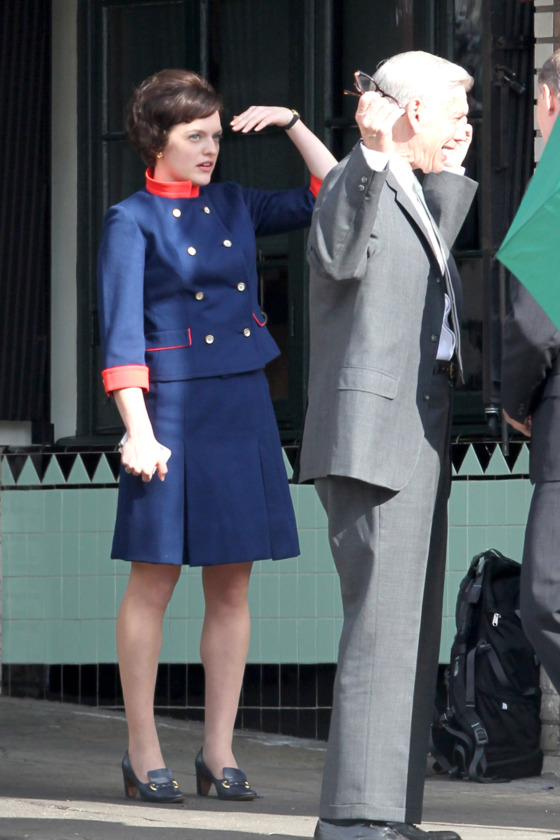 *EXCLUSIVE* Los Feliz, CA - "Mad Men" stars Elisabeth Moss and Aaron Staton film scenes for their hit show at Little Dom's restaurant in Los Angeles, dressed in retro attire.
AKM-GSI December 4, 2012
To License These Photos, Please Contact :
Steve Ginsburg
(310) 505-8447
(323) 423-9397
steve@ginsburgspalyinc.com
sales@ginsburgspalyinc.com
or
Keith Stockwell
(310) 261-8649
(323) 325-8055
keith@ginsburgspalyinc.com
ginsburgspalyinc@gmail.com *EXCLUSIVE* Los Feliz, CA - "Mad Men" stars Elisabeth Moss and Aaron Staton film scenes for their hit show at Little Dom's restaurant in Los Angeles, dressed in retro attire.
AKM-GSI December 4, 2012
To License These Photos, Please Contact :
Steve Ginsburg
(310) 505-8447
(323) 423-9397
steve@ginsburgspalyinc.com
sales@ginsburgspalyinc.com
or
Keith Stockwell
(310) 261-8649
(323) 325-8055
keith@ginsburgspalyinc.com
ginsburgspalyinc@gmail.com