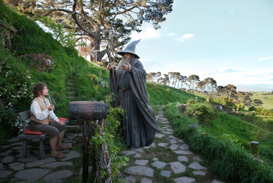 (L-r) MARTIN FREEMAN as Bilbo Baggins and IAN McKELLEN as Gandalf in New Line Cinema’s and MGM's fantasy adventure “THE HOBBIT: AN UNEXPECTED JOURNEY,” a Warner Bros. Pictures release. (L-r) MARTIN FREEMAN as Bilbo Baggins and IAN McKELLEN as Gandalf in New Line Cinema’s and MGM's fantasy adventure “THE HOBBIT: AN UNEXPECTED JOURNEY,” a Warner Bros. Pictures release.