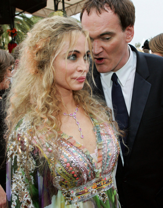 CANNES, France: French actress Emmanuelle Beart and US director Quentin Tarantino arrive to attend the opening ceremony at the 57th Cannes International Film Festival, 12 May 2004, in the French Riveria town of Cannes. The world's top film festival opened for its annual 12-day swirl of projections, parties and publicity after finessing a last-minute deal with protesting French entertainment industry workers to stop them sabotaging the event. AFP PHOTO FRANCOIS GUILLOT (Photo credit should read FRANCOIS GUILLOT/AFP/Getty Images) CANNES, France: French actress Emmanuelle Beart and US director Quentin Tarantino arrive to attend the opening ceremony at the 57th Cannes International Film Festival, 12 May 2004, in the French Riveria town of Cannes. The world's top film festival opened for its annual 12-day swirl of projections, parties and publicity after finessing a last-minute deal with protesting French entertainment industry workers to stop them sabotaging the event. AFP PHOTO FRANCOIS GUILLOT (Photo credit should read FRANCOIS GUILLOT/AFP/Getty Images)