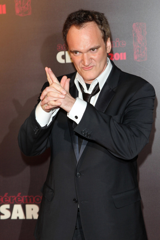 Quentin Tarantino attends the 36th Cesar Film Awards at Theatre du Chatelet on February 25, 2011 in Paris, France. Quentin Tarantino attends the 36th Cesar Film Awards at Theatre du Chatelet on February 25, 2011 in Paris, France.