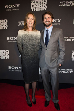 Kathryn Bigelow and Mark Boal pose for photos at the Newseum during the "Zero Dark Thirty" Washington D.C. Premiere on January 8, 2013 in Washington, D.C. Kathryn Bigelow and Mark Boal pose for photos at the Newseum during the "Zero Dark Thirty" Washington D.C. Premiere on January 8, 2013 in Washington, D.C.