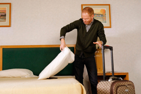 MODERN FAMILY - "New Year's Eve" - Jay is so excited, having planned for the whole family to celebrate New Year's together at this great hotel in Palm Springs. However, when the hotel turns out to be less than stellar, everyone starts to branch off to do their own thing, leaving Jay dejected -- that is until he runs into the one and only Billy Dee Williams! Meanwhile back at home, Haley and Alex watch over the kids, which proves to be quite a challenge, on "Modern Family." MODERN FAMILY - "New Year's Eve" - Jay is so excited, having planned for the whole family to celebrate New Year's together at this great hotel in Palm Springs. However, when the hotel turns out to be less than stellar, everyone starts to branch off to do their own thing, leaving Jay dejected -- that is until he runs into the one and only Billy Dee Williams! Meanwhile back at home, Haley and Alex watch over the kids, which proves to be quite a challenge, on "Modern Family."