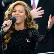 US singer Beyonce performs the National Anthem to conclude the 57th Presidential Inauguration ceremonial swearing-in of US President Barack Obama at the US Capitol on January 21, 2013 in Washington, DC. US singer Beyonce performs the National Anthem to conclude the 57th Presidential Inauguration ceremonial swearing-in of US President Barack Obama at the US Capitol on January 21, 2013 in Washington, DC.