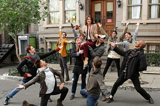 "Ring Up" -- Robin (Cobie Smulders, center) must adjust to the power of the bling, on HOW I MET YOUR MOTHER, Monday, Jan. 21 (8:00-8:30 PM, ET/PT) on the CBS Television Network. Photo: Cliff Lipson/CBS ??? 2013 CBS Broadcasting, Inc. All Rights Reserved.