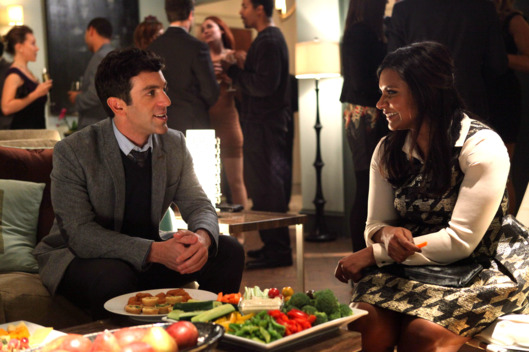 THE MINDY PROJECT: Mindy (Mindy Kaling, R) meets Jaime (guest star B.J. Novak, L) at a party in the "Harry & Sally" episode of THE MINDY PROJECT airing Tuesday, Jan. 29 (9:30-10:00 PM ET/PT) on FOX.