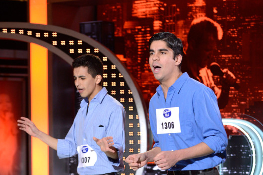 AMERICAN IDOL: San Antonio Auditions: Contestants Derek and David Baceroti on AMERICAN IDOL airing Wednesday, Jan. 30 (8:00-10:00 PM ET/PT) on FOX. ©2013 Fox Broadcasting Co. CR: Michael Becker / FOX