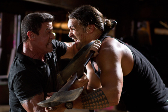 (L-r) SYLVESTER STALLONE as Jimmy and JASON MOMOA as Keegan in Warner Bros. Pictures’, Dark Castle Entertainment’s and IM Global’s action thriller “BULLET TO THE HEAD,” a Warner Bros. Pictures release. (L-r) SYLVESTER STALLONE as Jimmy and JASON MOMOA as Keegan in Warner Bros. Pictures’, Dark Castle Entertainment’s and IM Global’s action thriller “BULLET TO THE HEAD,” a Warner Bros. Pictures release.