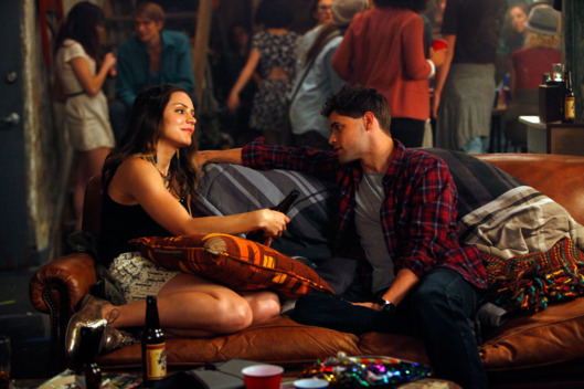 SMASH -- "The Fallout" Episode 202 -- Pictured: (l-r) Katharine McPhee as Karen Cartwright, Jeremy Jordan as Jimmy Collins -- (Photo by: Will Hart/NBC)