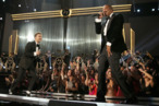 LOS ANGELES, CA - FEBRUARY 10: Singer Justin Timberlake (L) and rapper Jay-Z perform onstage during the 55th Annual GRAMMY Awards at STAPLES Center on February 10, 2013 in Los Angeles, California. (Photo by Christopher Polk/Getty Images for NARAS) LOS ANGELES, CA - FEBRUARY 10: Singer Justin Timberlake (L) and rapper Jay-Z perform onstage during the 55th Annual GRAMMY Awards at STAPLES Center on February 10, 2013 in Los Angeles, California. (Photo by Christopher Polk/Getty Images for NARAS)