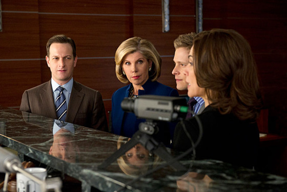 "Red Team/Blue Team"-- (L to R) Things get tense when Will (Josh Charles) and Diane (Christine Baranski) face off against Cary (Matt Czuchry) and Alicia (Julianna Margulies) after a client asks the firm to go through a mock trial to test their case, on THE GOOD WIFE, Sunday Feb. 17 (9:00-10:00 PM, ET/PT) on the CBS Television Network "Red Team/Blue Team"-- (L to R) Things get tense when Will (Josh Charles) and Diane (Christine Baranski) face off against Cary (Matt Czuchry) and Alicia (Julianna Margulies) after a client asks the firm to go through a mock trial to test their case, on THE GOOD WIFE, Sunday Feb. 17 (9:00-10:00 PM, ET/PT) on the CBS Television Network