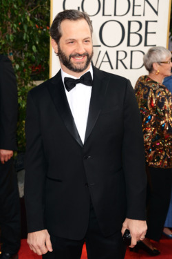 Filmmaker Judd Apatow arrives at the 70th Annual Golden Globe Awards held at The Beverly Hilton Hotel on January 13, 2013 in Beverly Hills, California. Filmmaker Judd Apatow arrives at the 70th Annual Golden Globe Awards held at The Beverly Hilton Hotel on January 13, 2013 in Beverly Hills, California.