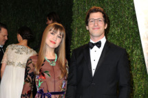 Comedian Andy Samberg (R) and Joanna Newsom arrive at the 2013 Vanity Fair Oscar Party hosted by Graydon Carter at Sunset Tower on February 24, 2013 in West Hollywood, California.