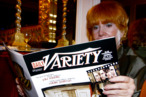 A women reads a magazines at the Variety Magazine's "Women In Showbiz" at the Beverly Hills Hotel on November 16, 2004 in Beverly Hills California. A women reads a magazines at the Variety Magazine's "Women In Showbiz" at the Beverly Hills Hotel on November 16, 2004 in Beverly Hills California.