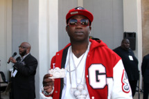 Gucci Mane attends the BET Hip Hop Awards 2010 at Boisfeuillet Jones Atlanta Civic Center on October 2, 2010 in Atlanta, Georgia.
