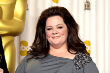 Actress Melissa McCarthy poses in the press room during the Oscars held at Loews Hollywood Hotel on February 24, 2013 in Hollywood, California.