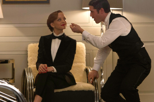 GLEE: Will (Matthew Morrison, R) and Emma (Jayma Mays, L) perform in the "Girls (And Boys) On Film" episode of GLEE airing at a special time Thursday, March 7 (9:30-10:30 PM ET/PT)