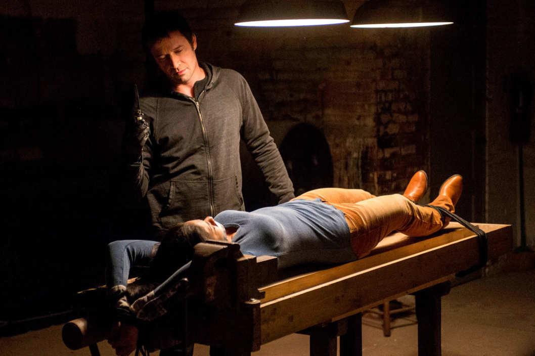 THE FOLLOWING: In a flashback, Joe Carroll (James Purefoy, L) confronts his next victim in the "Welcome Home" episode of THE FOLLOWING airing Monday, March 11 (9:00-10:00 PM ET/PT)