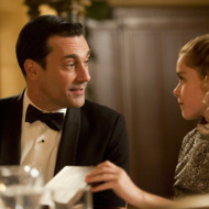 Don Draper (Jon Hamm) and Sally Draper (Kiernan Shipka) - Mad Men - Season 5, Episode 7 - Photo Credit: Ron Jaffe/AMC Don Draper (Jon Hamm) and Sally Draper (Kiernan Shipka) - Mad Men - Season 5, Episode 7 - Photo Credit: Ron Jaffe/AMC