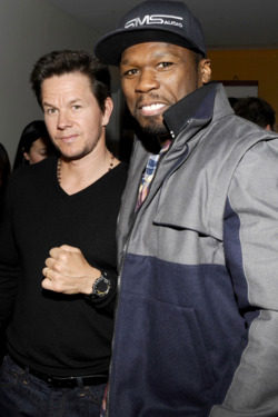 Mark Wahlberg, Curtis "50 Cent" Jackson==The Cinema Society and Men's Fitness host a screening of "Pain and Gain"==Crosby Street Hotel, NYC==April 15, 2013. Mark Wahlberg, Curtis "50 Cent" Jackson==The Cinema Society and Men's Fitness host a screening of "Pain and Gain"==Crosby Street Hotel, NYC==April 15, 2013.