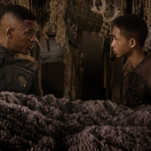 Will Smith, left, and Jaden Smith star in Columbia Pictures' "After Earth."
