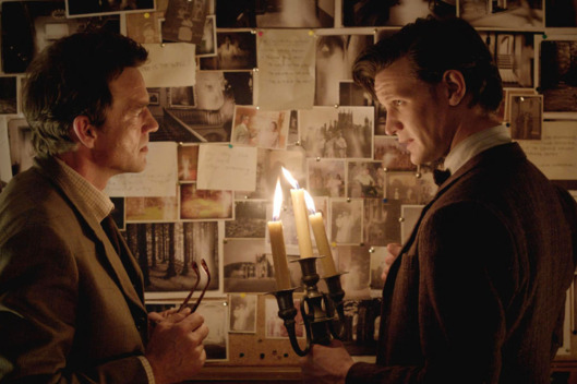 Programme Name: Doctor Who - TX: 20/04/2013 - Episode: Hide (No. 04) - Embargoed for publication until: 16/04/2013 - Picture Shows: Alec Palmer (DOUGRAY SCOTT), The Doctor (MATT SMITH) - (C) BBC - Photographer: Screengrab