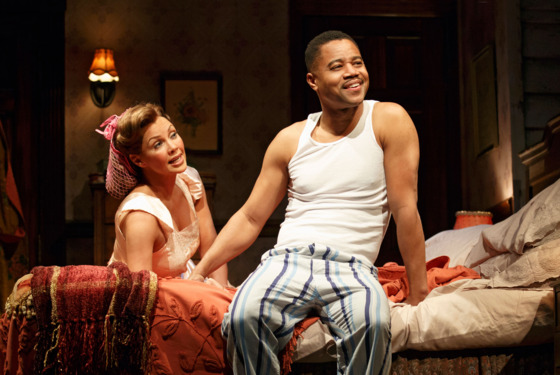 Vanessa Williams and Cuba Gooding Jr. in The Trip to Bountiful at the Stephen Sondheim Theatre. Vanessa Williams and Cuba Gooding Jr. in The Trip to Bountiful at the Stephen Sondheim Theatre.