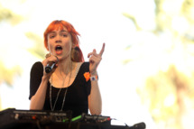 Musician Grimes performs onstage during day 3 of the 2013 Coachella Valley Music & Arts Festival at the Empire Polo Club on April 14, 2013 in Indio, California.
