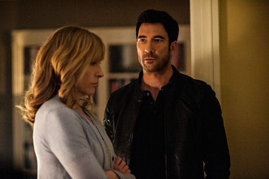 "Pilot"-- HOSTAGES, CBS????s new high octane suspense drama stars Toni Collette as Dr. Ellen Sanders, a premiere surgeon thrust into a chilling political conspiracy when her family is taken hostage by rogue FBI Agent Duncan Carlisle (Dylan McDermott). HOSTAGES will premiere in the Fall, Mondays (10:00-11:00 PM ET/PT) on the CBS Television Network, and will build to a season finale in January. Photo: Nicole Rivelli/???2013 CBS Broadcasting Inc. All Rights Reserved.