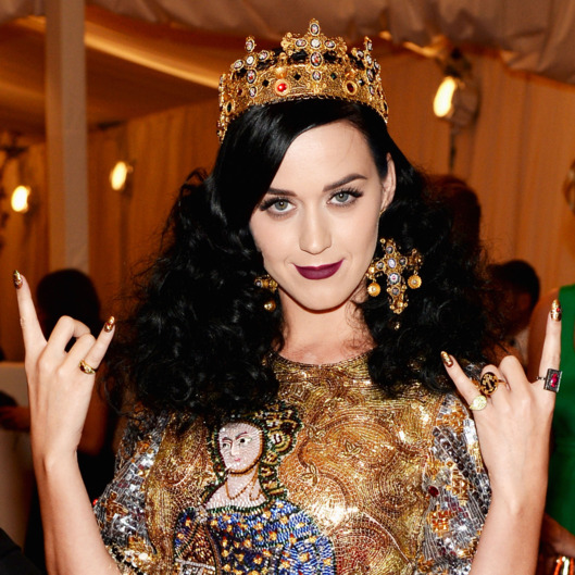 NEW YORK, NY - MAY 06: Katy Perry attends the Costume Institute Gala for the "PUNK: Chaos to Couture" exhibition at the Metropolitan Museum of Art on May 6, 2013 in New York City. (Photo by Dimitrios Kambouris/Getty Images)