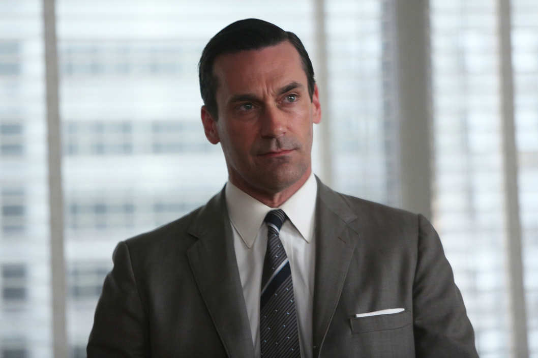 Don Draper (Jon Hamm) - Mad Man _ Season 6, Episode 10 _ 'A Tale of Two Cities' - Photo Credit: Jamie Trueblood/AMC