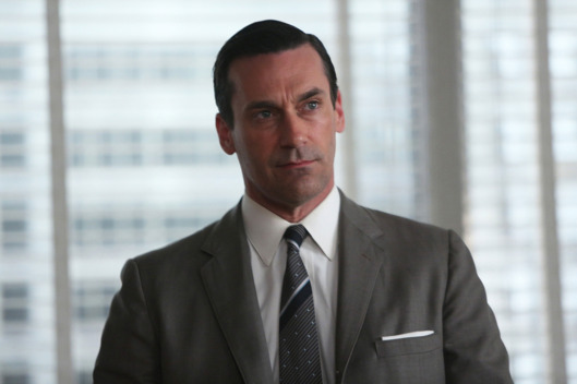 Don Draper (Jon Hamm) - Mad Man _ Season 6, Episode 10 _ 'A Tale of Two Cities' - Photo Credit: Jamie Trueblood/AMC