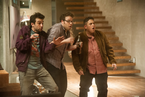 L-r, Jay Baruchel, Seth Rogen and Jonah Hill in Columbia Pictures' "The End of the World." L-r, Jay Baruchel, Seth Rogen and Jonah Hill in Columbia Pictures' "The End of the World."