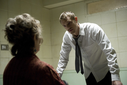 Mama Dips (Grace Zabriskie) and Stephen Holder (Joel Kinnaman) - The Killing _ Season 3, Episode 4 - Photo Credit: Carole Segal/AMC