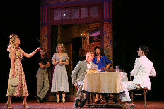 Emily Bergl, Brian T. Lawton, Heidi Schreck, Jesse Tyler Ferguson, Rachel McMullin and Hamish Linklater in The Public Theater's Shakespeare in the Park production of The Comedy of Errors, directed by Daniel Sullivan, running at the Delacorte Theater in Central Park through June 30. Photo Credit: Joan Marcus Emily Bergl, Brian T. Lawton, Heidi Schreck, Jesse Tyler Ferguson, Rachel McMullin and Hamish Linklater in The Public Theater's Shakespeare in the Park production of The Comedy of Errors, directed by Daniel Sullivan, running at the Delacorte Theater in Central Park through June 30. Photo Credit: Joan Marcus